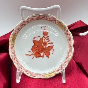 Herend Chinese Bouquet Coaster;  3 3/4” diameter.